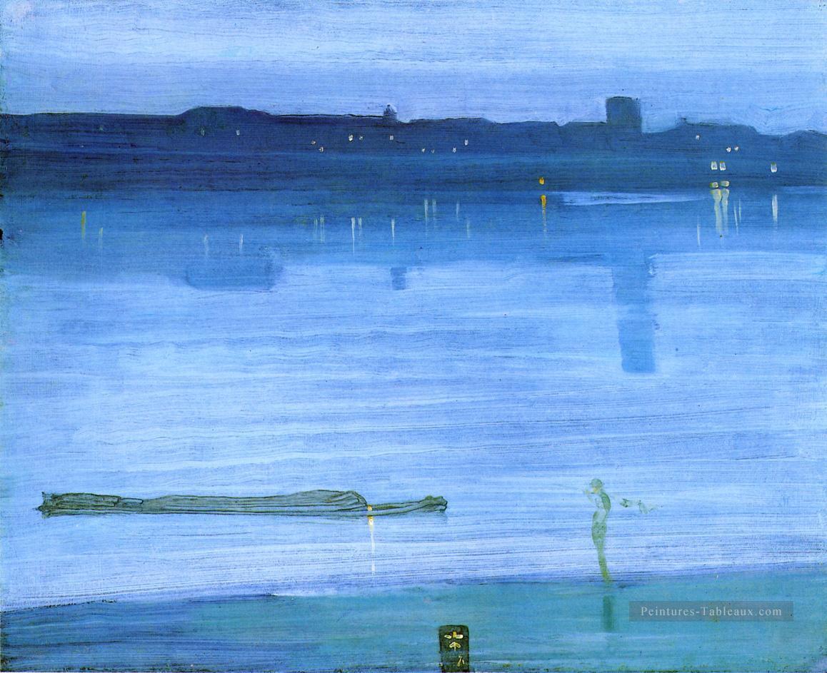 Nocturne Bleu et Argent Chelsea James Abbott McNeill Whistler Peintures à l'huile